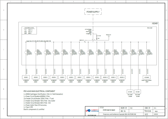 XS2400 single line diagram